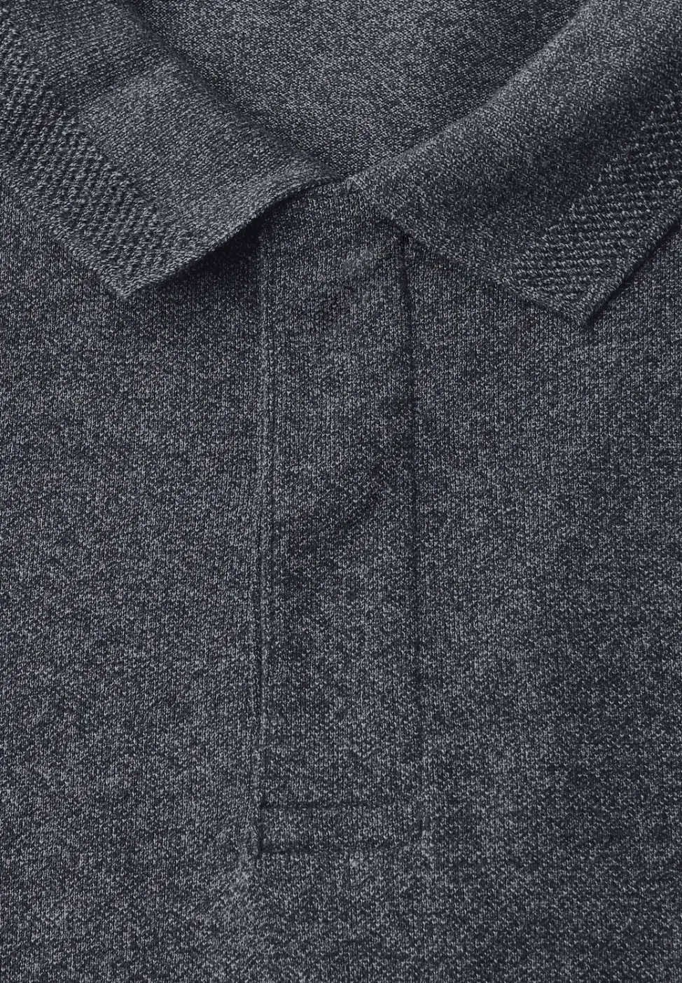 Tweekleurige polo met lange mouwen