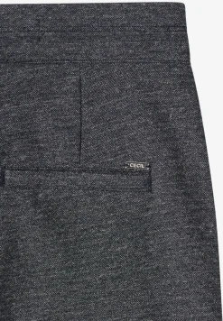 Tweekleurige gemêleerde broek