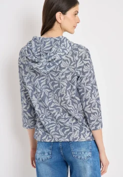 Tweekleurig shirt met capuchon
