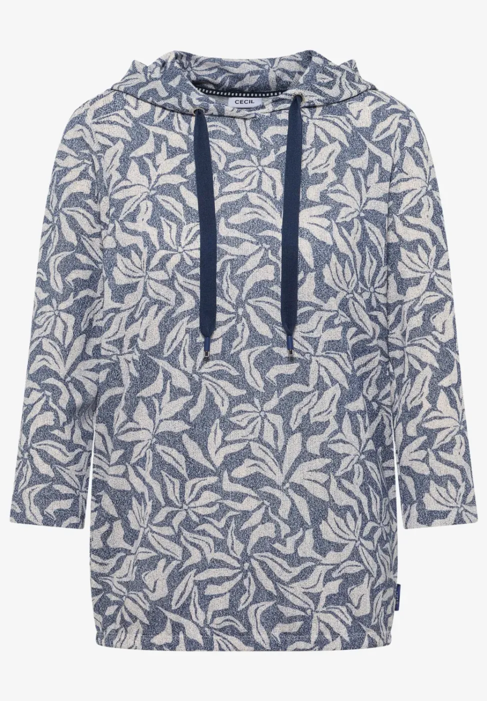 Tweekleurig shirt met capuchon