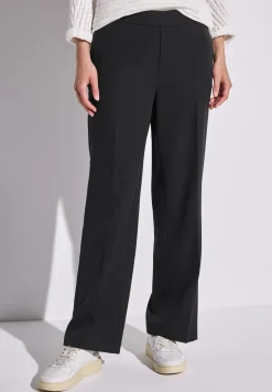 Twill broek met rechte pijpen