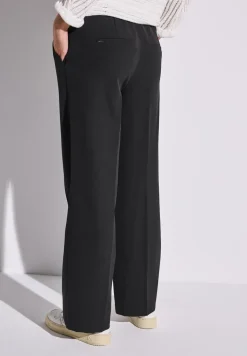 Twill broek met rechte pijpen