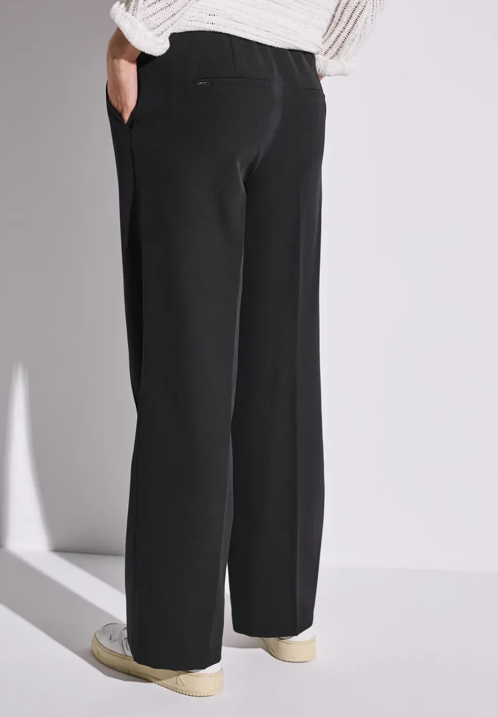 Twill broek met rechte pijpen