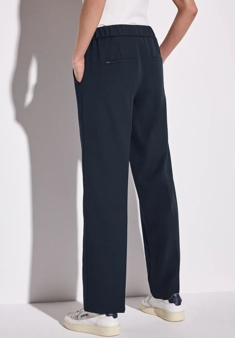 Twill broek met rechte pijpen