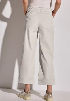 Twill broek met rechte pijpen
