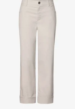 Twill broek met rechte pijpen