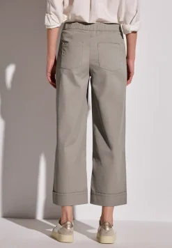 Twill broek met rechte pijpen