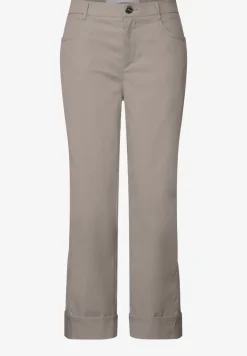Twill broek met rechte pijpen