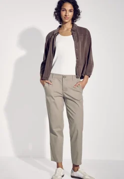 Twill chino broek