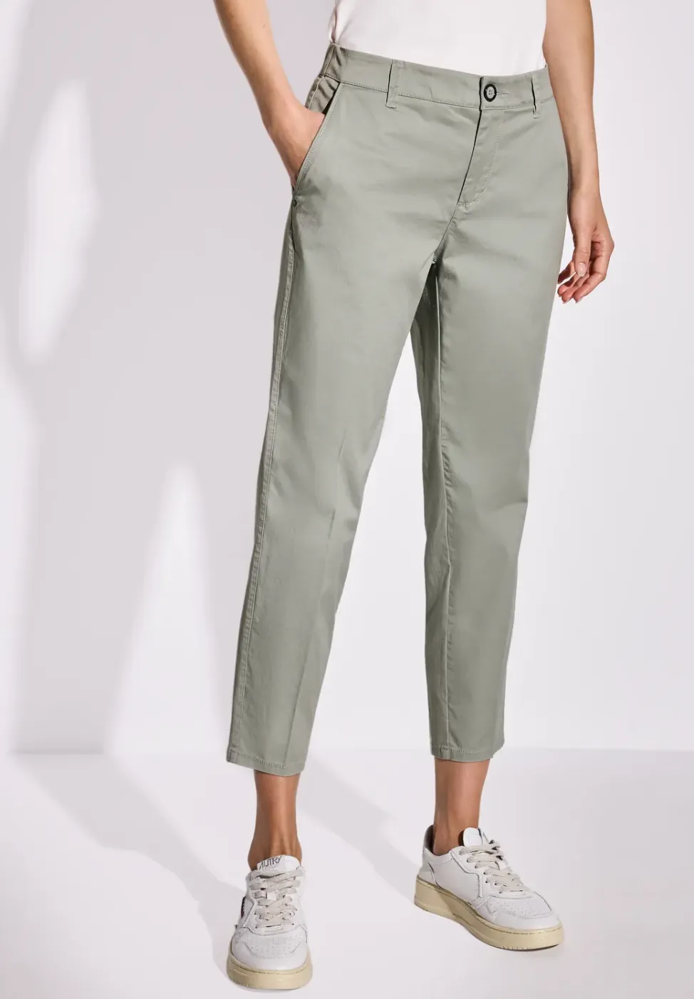 Twill chino broek