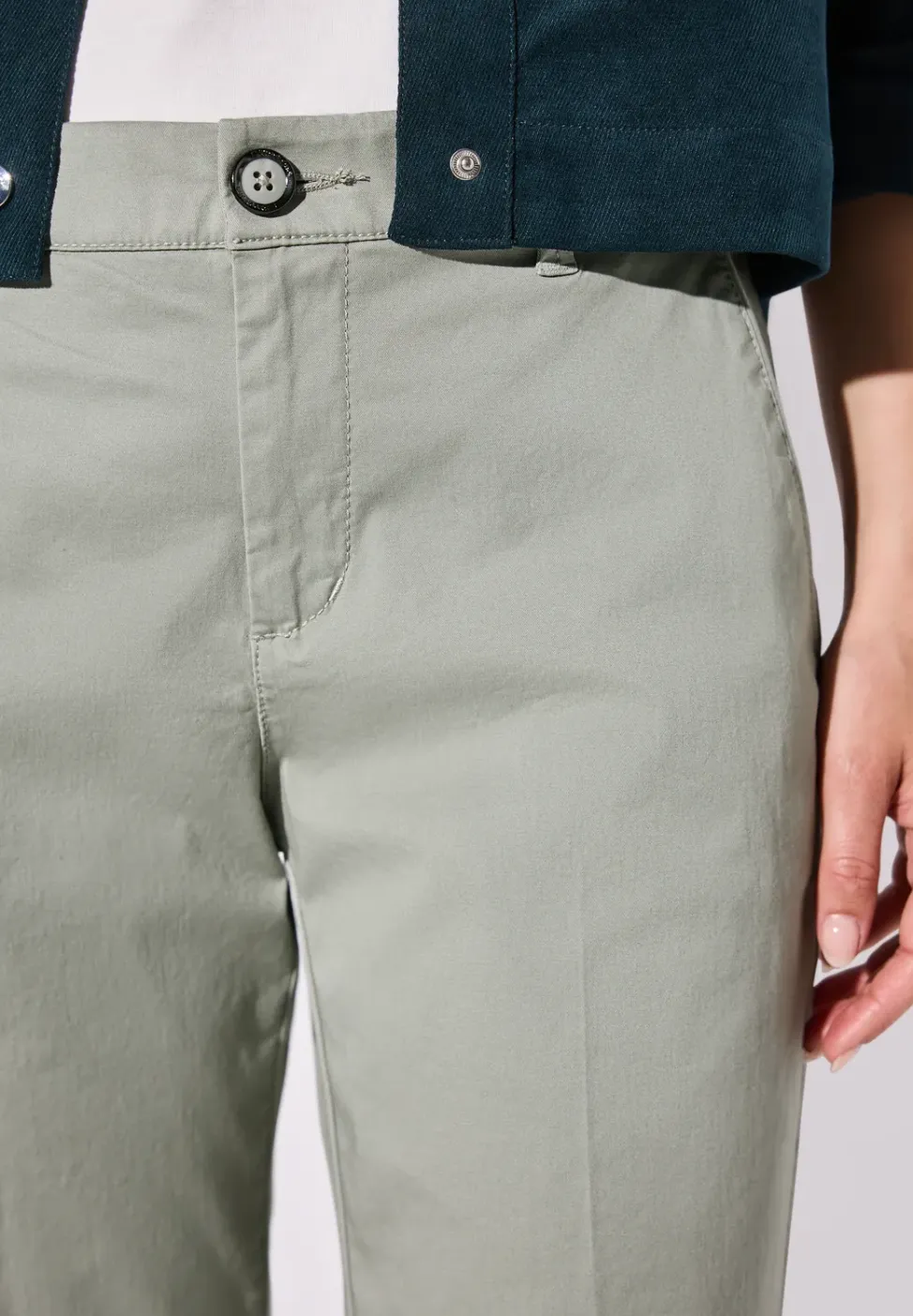 Twill chino broek