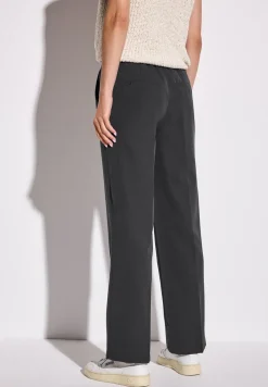 Twill broek met rechte pijpen