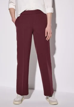 Twill broek met rechte pijpen