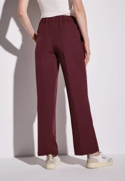 Twill broek met rechte pijpen