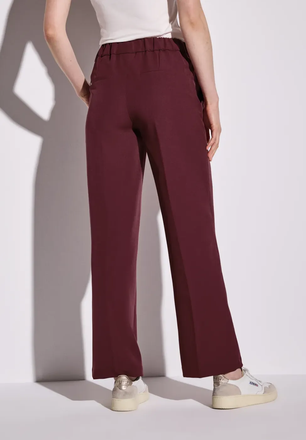 Twill broek met rechte pijpen