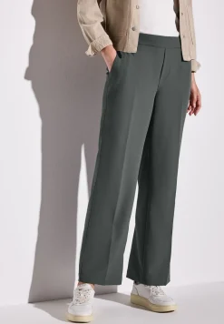Twill broek met rechte pijpen