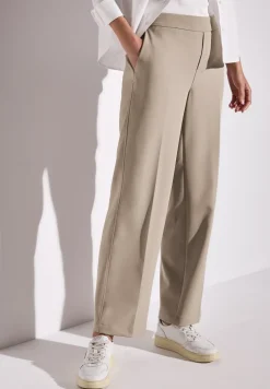 Twill broek met rechte pijpen