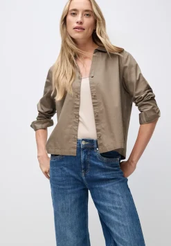 Twill overhemd blouse