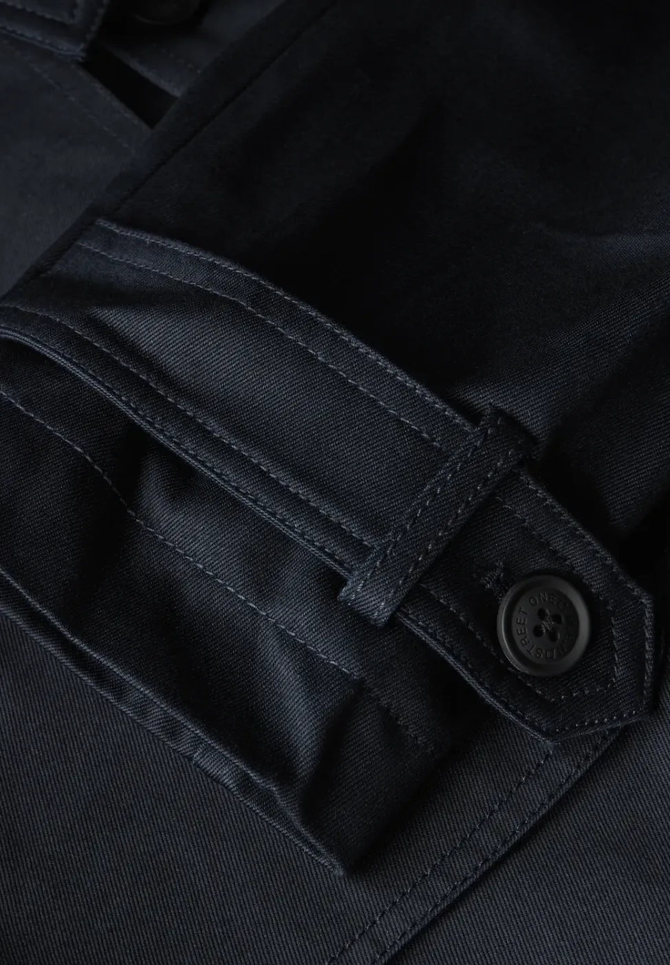 Twill trenchcoat