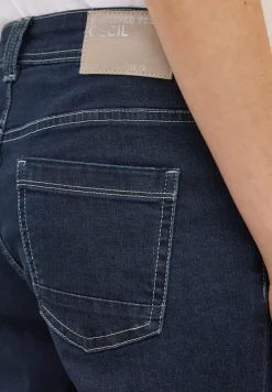 Uitgerolde straight leg jeans