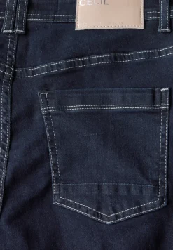 Uitgerolde straight leg jeans