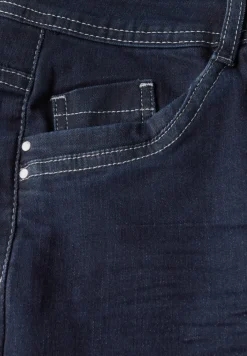 Uitgerolde straight leg jeans