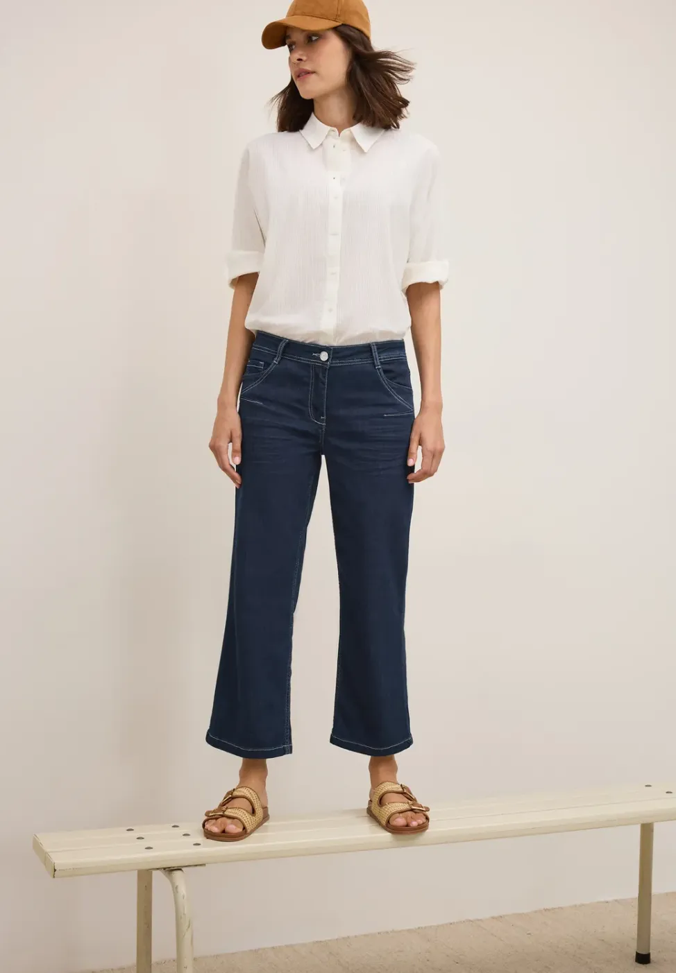 Uitgerolde Wide Legs jeans
