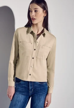 Velours overhemd blouse