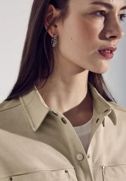 Velours overhemd blouse