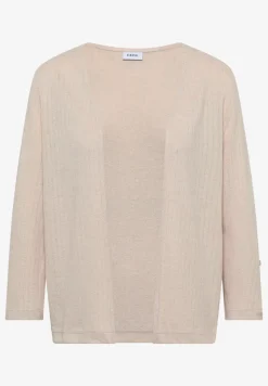 Vest met 3/4 mouwen in een gebreide look