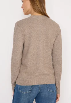 Vest met gebreide details