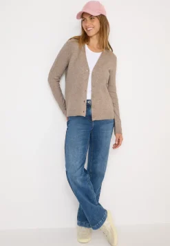 Vest met gebreide details
