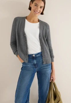 Vest met gebreide details