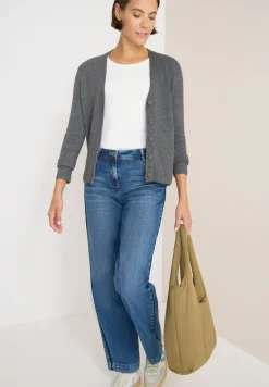 Vest met gebreide details