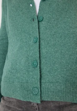 Vest met gebreide details