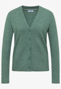 Vest met gebreide details