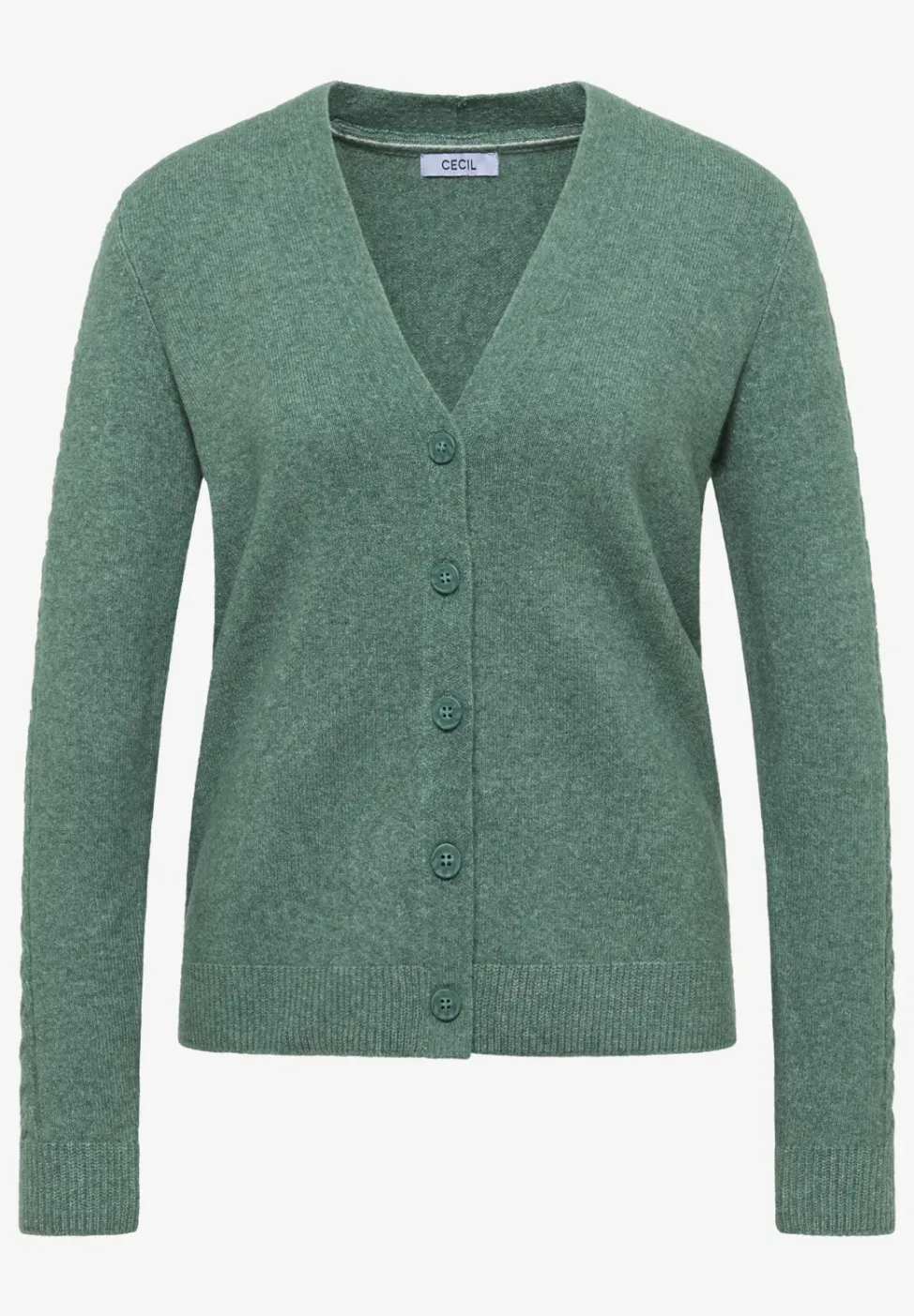 Vest met gebreide details