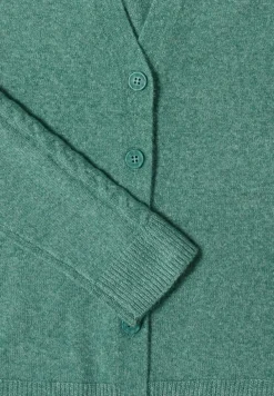 Vest met gebreide details