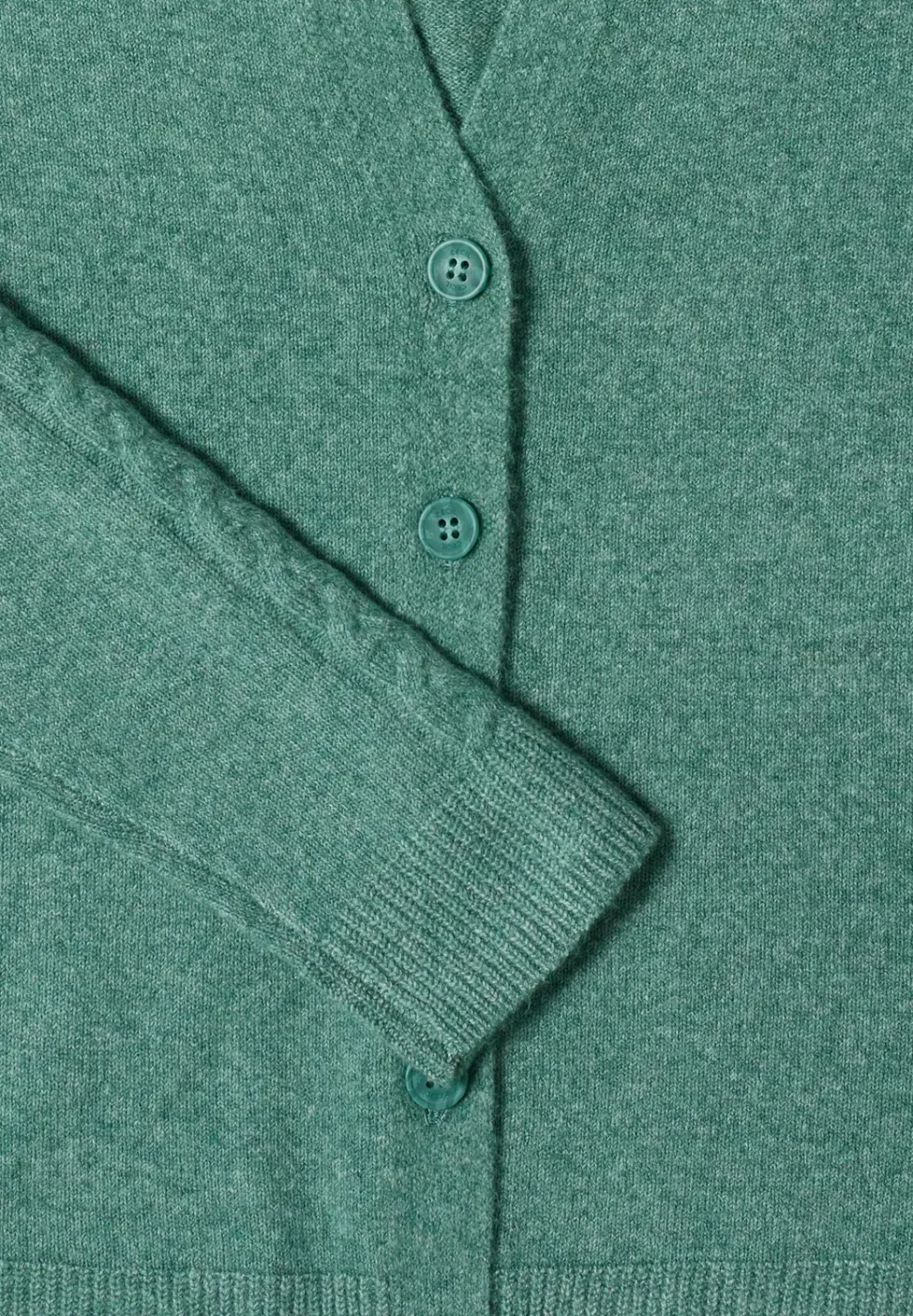 Vest met gebreide details