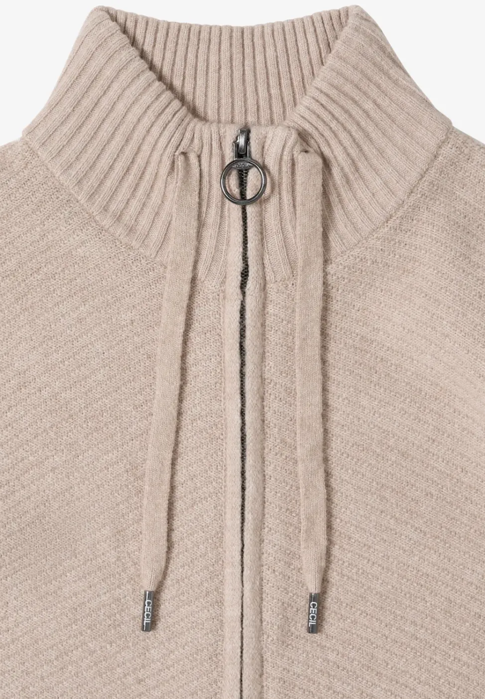 Vest met opstaande kraag