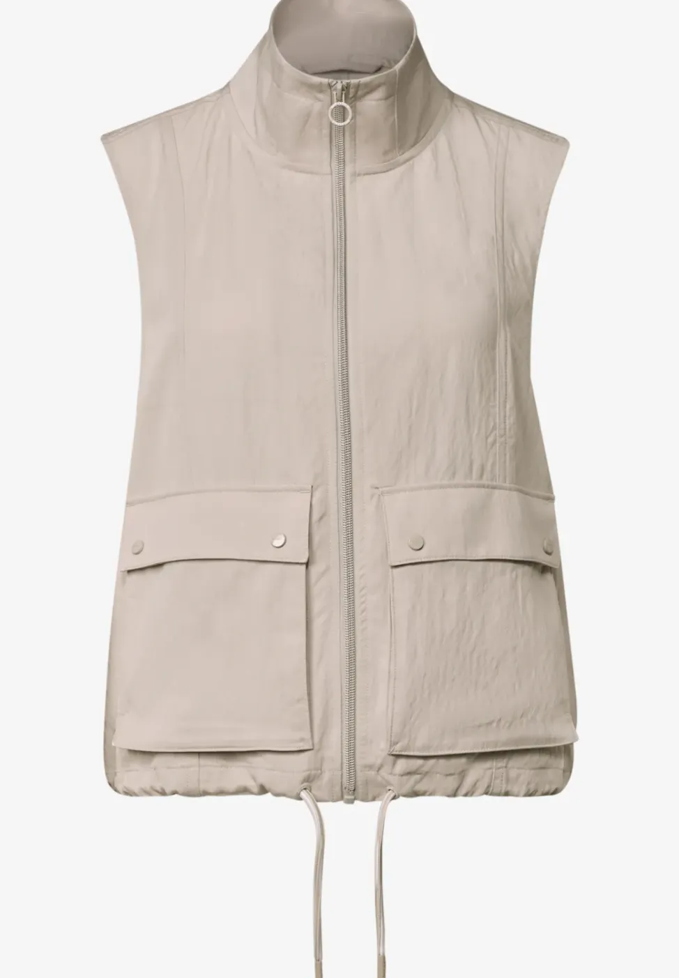 Vest met rits en koord