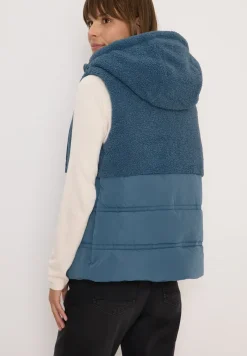 Vest met structuurmix