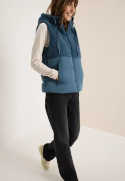 Vest met structuurmix