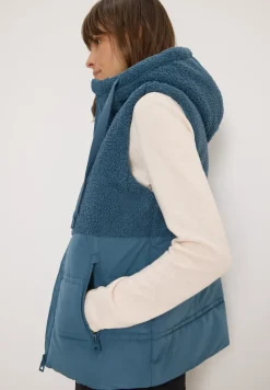 Vest met structuurmix