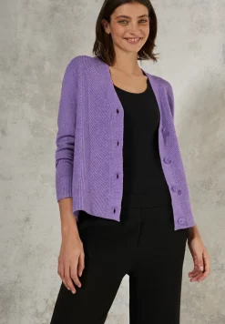 Vest met structuurmix