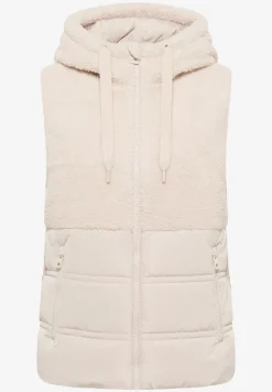 Vest met structuurmix