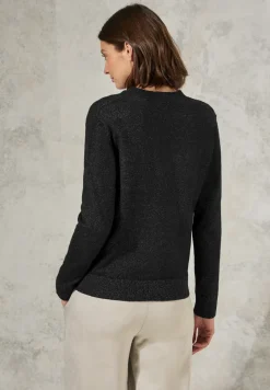 Vest met structuurmix