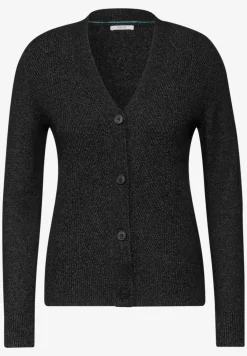 Vest met structuurmix
