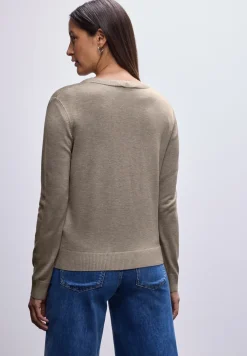 Vest met V-hals
