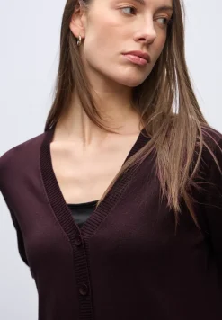 Vest met V-hals